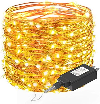 Fairy String Lights 33ft with 100 LEDs,Ittiot Christmas Lights Waterproof Outdoor & Indoor Decorative Lights for Bedroom, Garden, Patio, Parties, UL Power Supply Copper Wire Lights