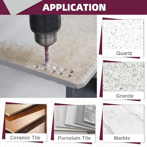 Kit de brocas para azulejo 12 piezas con vástago miniatura 6