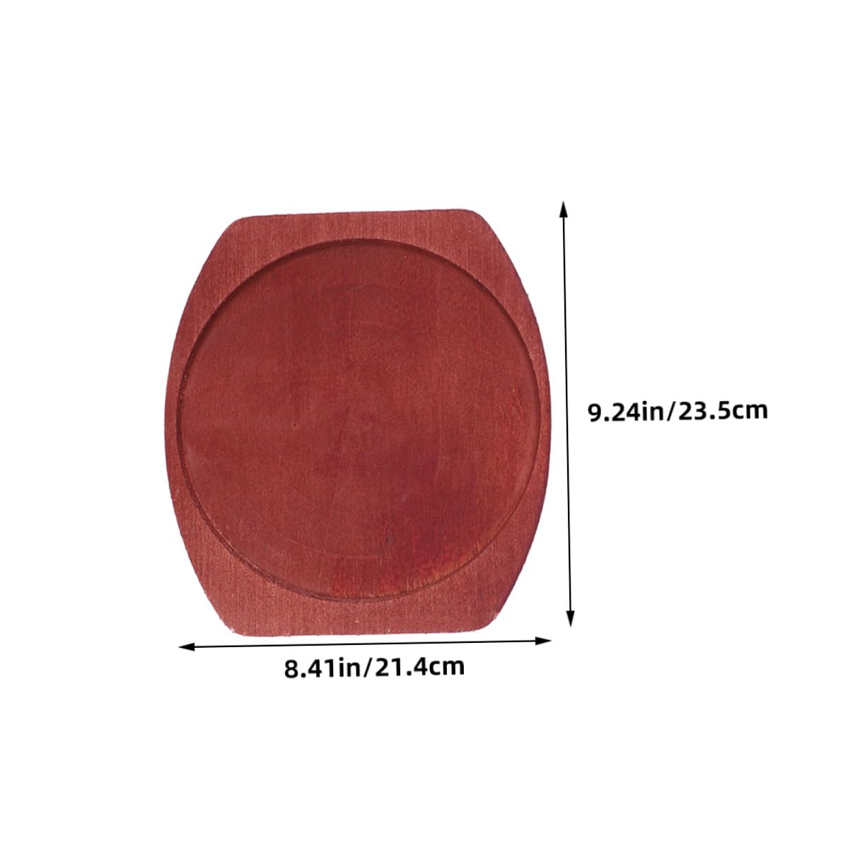 Gatuida Piastra Ghisa per Barbecue Piastra Riscaldante in Legno in Ghisa Spessa Design Rotondo Facile da Pulire Adatto per Cottura Induzione per Ristorante Domestico