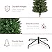 Best Choice Products Unlit Pencil Christmas Tree, 6ft Premium Artificial Tree, Realistic Spruce Holiday Decor w/ 618 Branch Tips, Metal Base