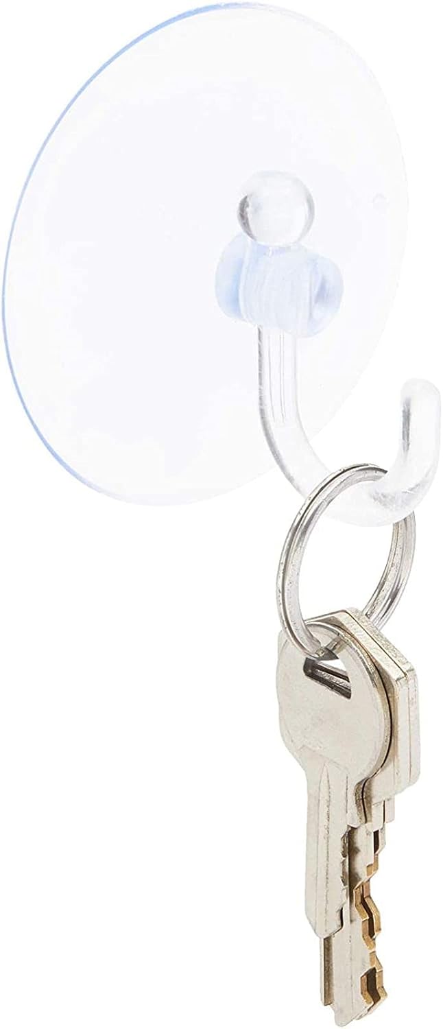 Buy 1 get 1 🔥 Clear Suction Cup Hooks, Holds 2.2 lbs, 2.36 Inches (60 mm, 36 Pack)