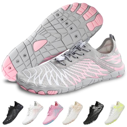 Image of Barefoot Shoes for Women & Men, Grounded Walking Hiking Barefoot Shoes, Wide Toe Box Non-Slip Water Athletic Footwear, Comfortable Vitality Barefoot Footwear, Trail Running Sneakers Unisex