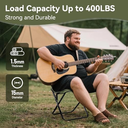 Encuryna Klapphocker Faltbar Faltbarer Hocker Gartenhocker Klappbar Camping Hocker, Campinghocker Faltbar Camping Tragbarer Klapphocker Faltbarer Outdoor,Leichter