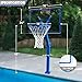 Katop Swimming Pool Basketball Hoop Set with Standard 18'' Rim, Made in Aluminium Alloy, 3 Balls and Pump, Adjustable Height, Detachable, Blue Style