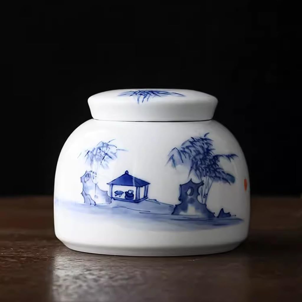 Puszka na herbatę Ceramiczne puszki na herbatę, domowa herbata Pu'er sypka herbata, czarna herbata do przechowywania puszek na herbatę, zamknięte małe puszki pudełko do przechowywania herba
