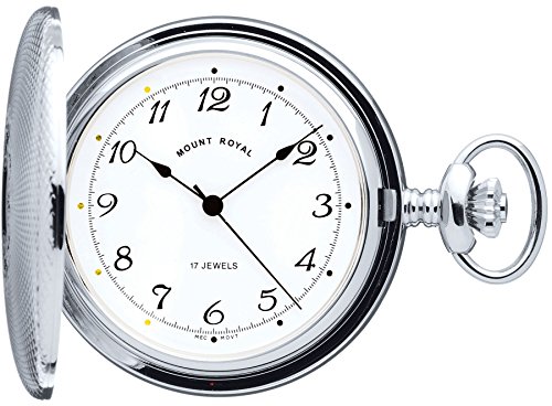 Reloj de bolsillo Full Hunter cromado, elegancia y precisión mecánica clásica para su día a día