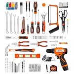 12V Cordless Drill Set Tool Kit Mechanics Tools set Power Drill 217Pcs - Image 4