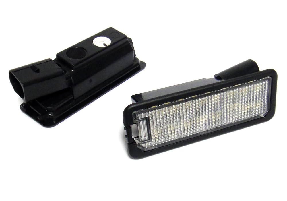 RZG Crafter TGE Lot de 2 éclairages LED pour plaque d'immatriculation arrière Amarok Beetle Caddy V Golf GTI V VI VII Polo Scirocco T-Roc Up Blanc