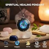 EternalOrgone Ręcznie wykonany wisiorek z organem, obsydianowa czakra, kamień szlachetny Reiki, lecznicze kryształy, czakra, orgonit, naszyjnik, na szczęście, jogę, medytację, biżuteria, regulowana