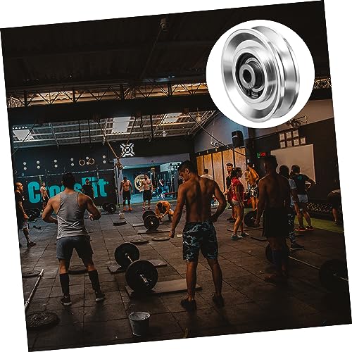 ibasenice 2 Peças Polia Equipamento De Ginástica Rodas De Rolamento Ab Porta De Garagem Roda De Rolo