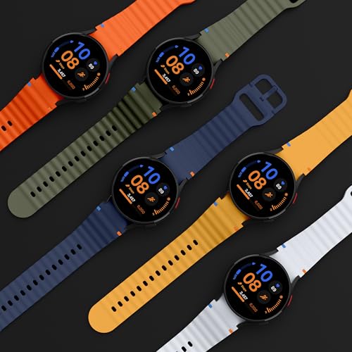 10-Pack Sport Band for Samsung Galaxy Watch 7 Band 40mm 44mm，No Gap Soft Silicone Strap for Galaxy Watch FE 6 5 4 Band 40mm 44mm/Watch 6/4 Classic 47mm 43mm 46mm 42mm/Watch 5 pro 45mm Men Women (10 colors) - image 5