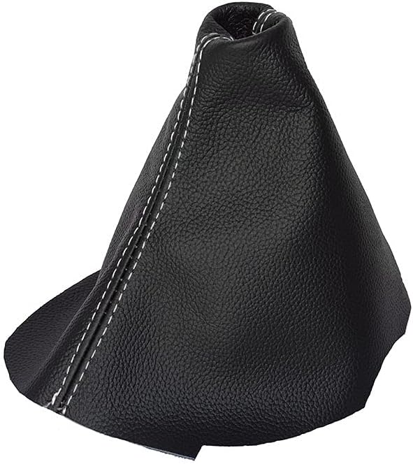 Shift Boot Compatible with Honda Civic MK9 Hatchback Tourer Leather Various Stitching Colour Available (White Stitch)