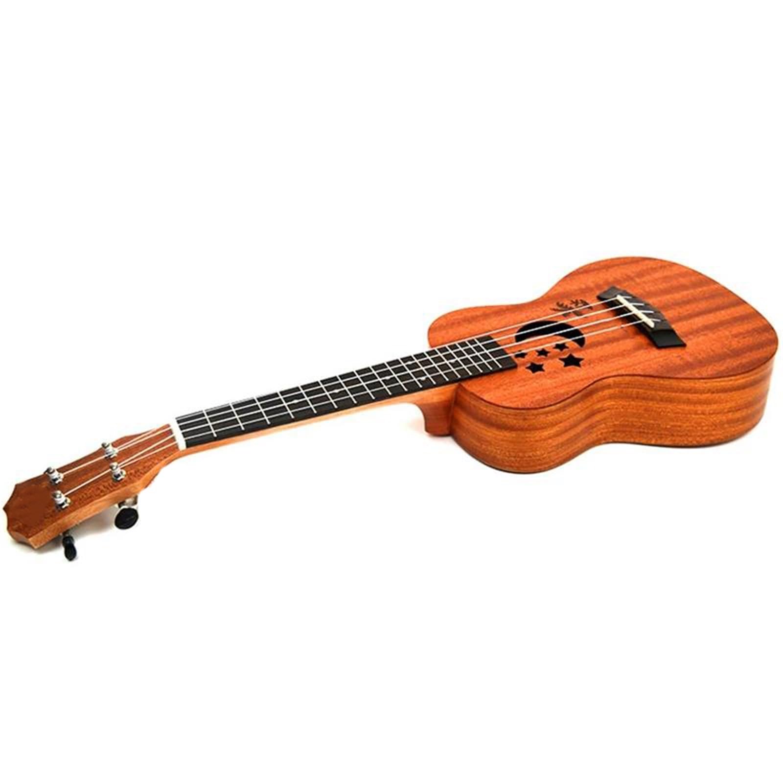 Ukulele Ukulele 21 Pollici Piccola Chitarra 4 Corde Ukulele Acustico Elettrico Ukulele Tenore Sapele Stella Luna Accessori(A)
