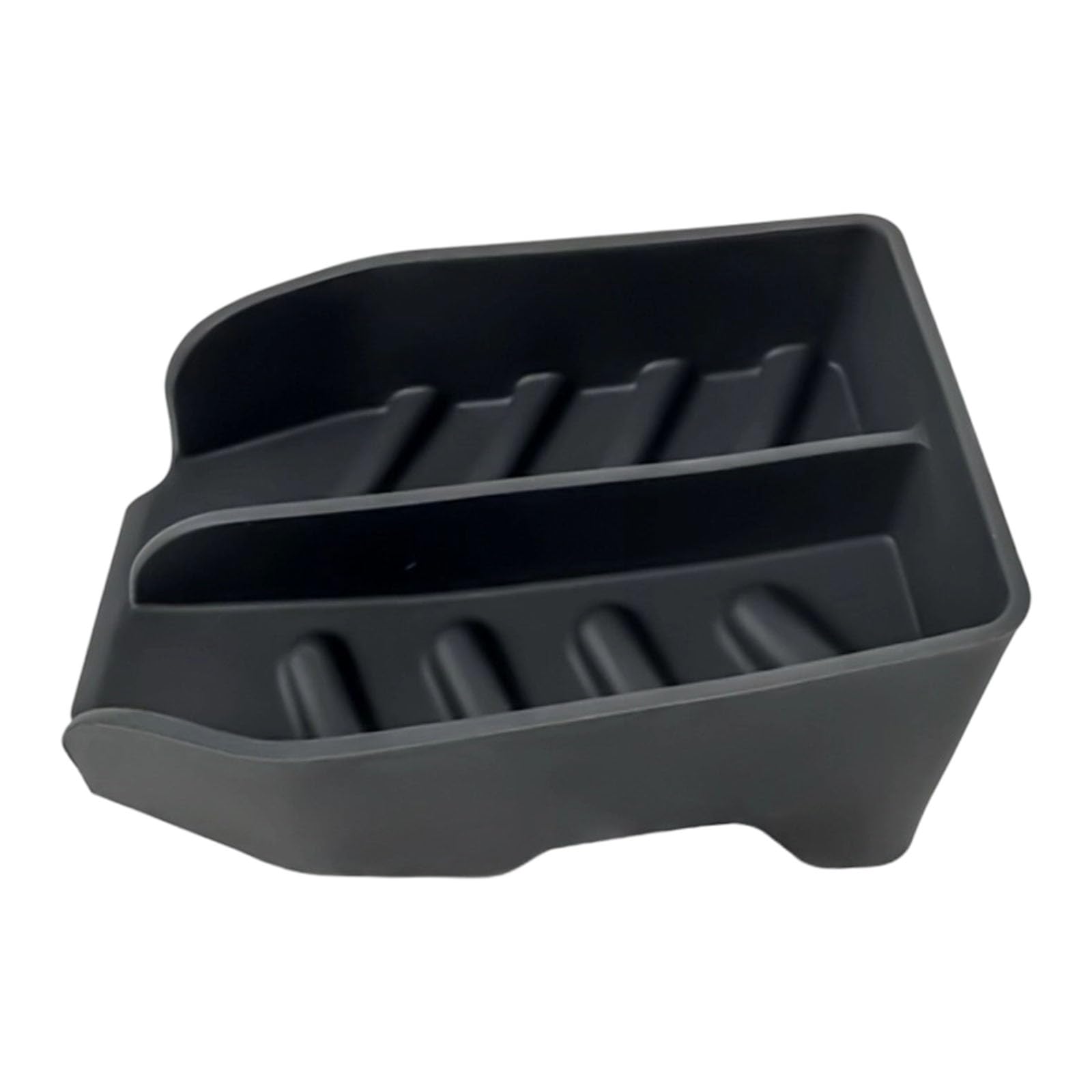 Buxuaaaa Black Silicone Sponge Holder Replacement Raised Silicone Soap With Drain Spout Cleaning Tool Storage Rack Enduring Cleaning Tool Storage Rack