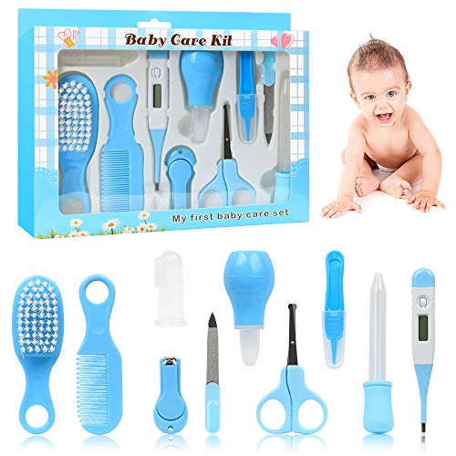 Set Para El Cuidado Del Bebé, YZPUSI Bebé Kit de Cuidado Diario, Cepillo Recién Nacido, Peine Bebé, Bebé