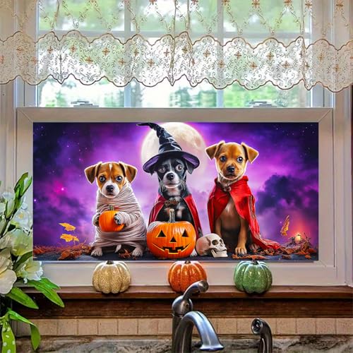 Vinilo decorativo para ventana Halloween 39.3x17.7 pulgadas miniatura 6