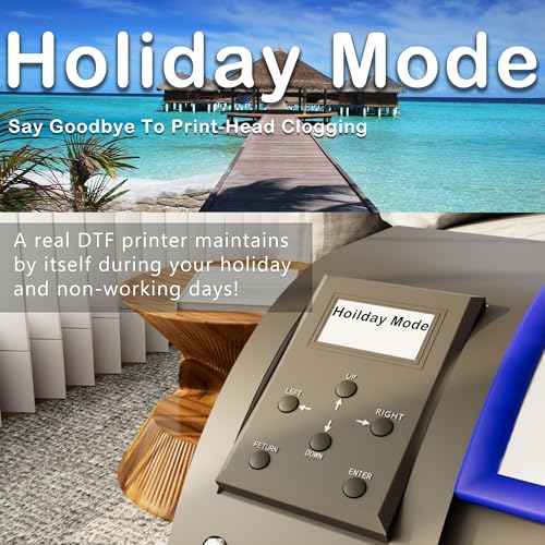 lancelot auto-maintenance m1630 pro dtf bundle with roll feederwhite ink circulation for diy t shirt printingdoubled speed over l1800l805 dtf printer machineprinterovenlaptopconsumables