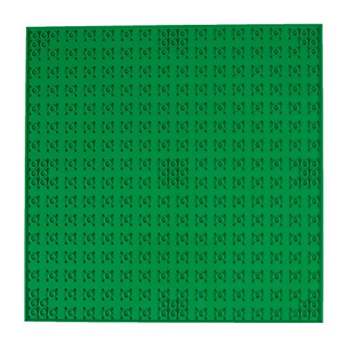 Strictly Briks Stapelbare Premium-Bauplatte - mit Allen großen Marken kompatibel - 10 x 10 (25,4 x 25,4 cm) - Grün – Bild 4