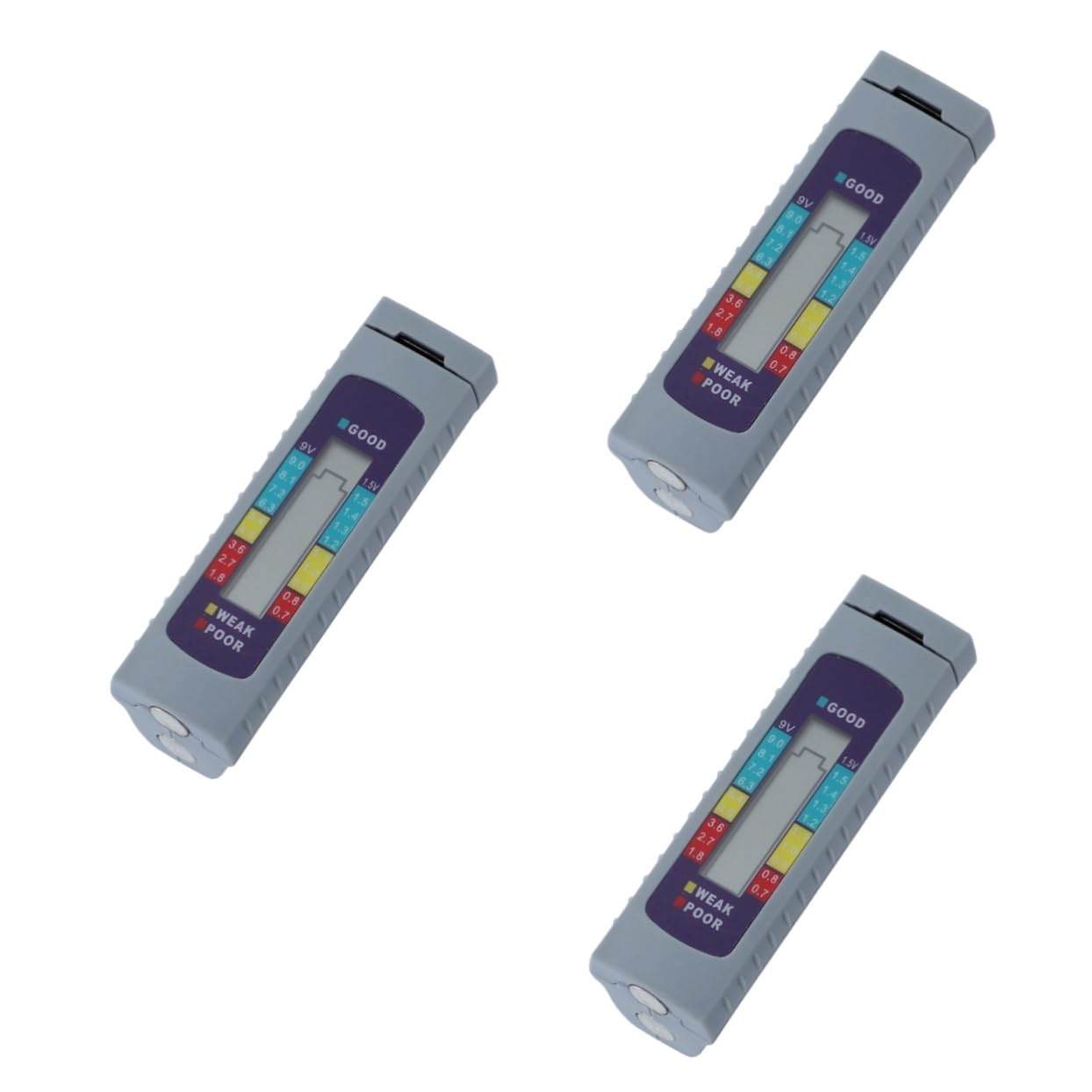 ARTIBETTER 3 Pièces testeur de capacité de batterie - Testeur de batterie - Testeur de puissance - Testeur de charge de batterie testeur de pile vérificateur de capacité de la batterie
