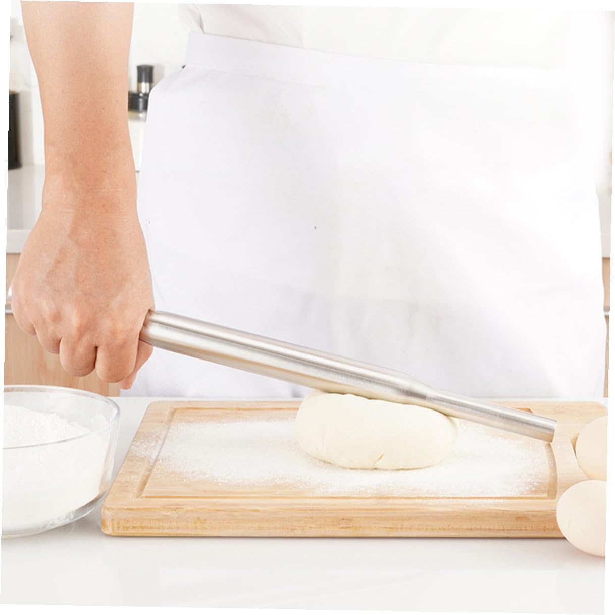 Stainless Steel Rolling Pin for Dough Portable Roller for Pizza Cookies Pastry Ergonomic Design Home Kitchen Baking Essential Tool image 5