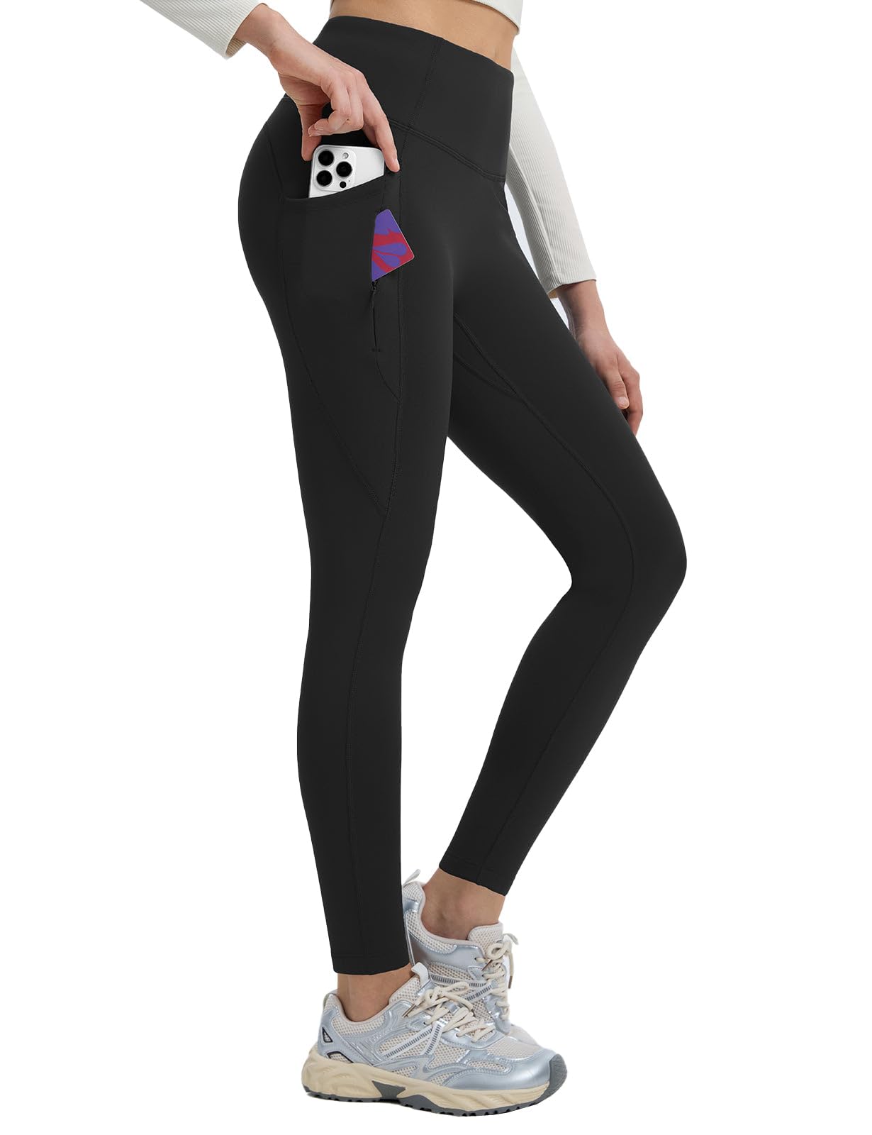 baleaf Women's Fleece Lined Leggings, High Waisted