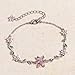 EGEG Flower Bracelet Delicate yet Defined Design, Perfect Jewelry and Gifts for Women Gold Silver Plated Fashion Cute Delicate