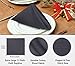 Ruvanti Cloth Napkins Set of 12, 18x18 Inches Napkins Cloth Washable, Soft, Durable, Absorbent, Cotton Blend. Table Dinner Napkins Cloth for Hotel, Lunch, Restaurant, Weddings, Parties - Dark Grey