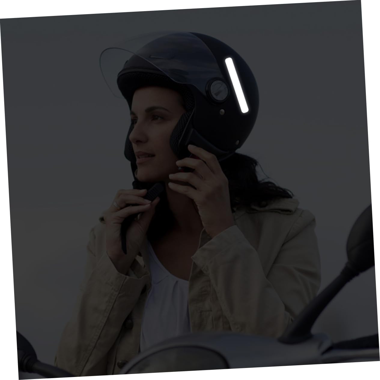 PartyKindom 10blätter Reflektierende Motorradhelm-Aufkleber Mit Langlebige Sicherheitswarnung Für Erhöhte Sichtbarkeit Geeignet Für Helme Fahrräder Und Mehr