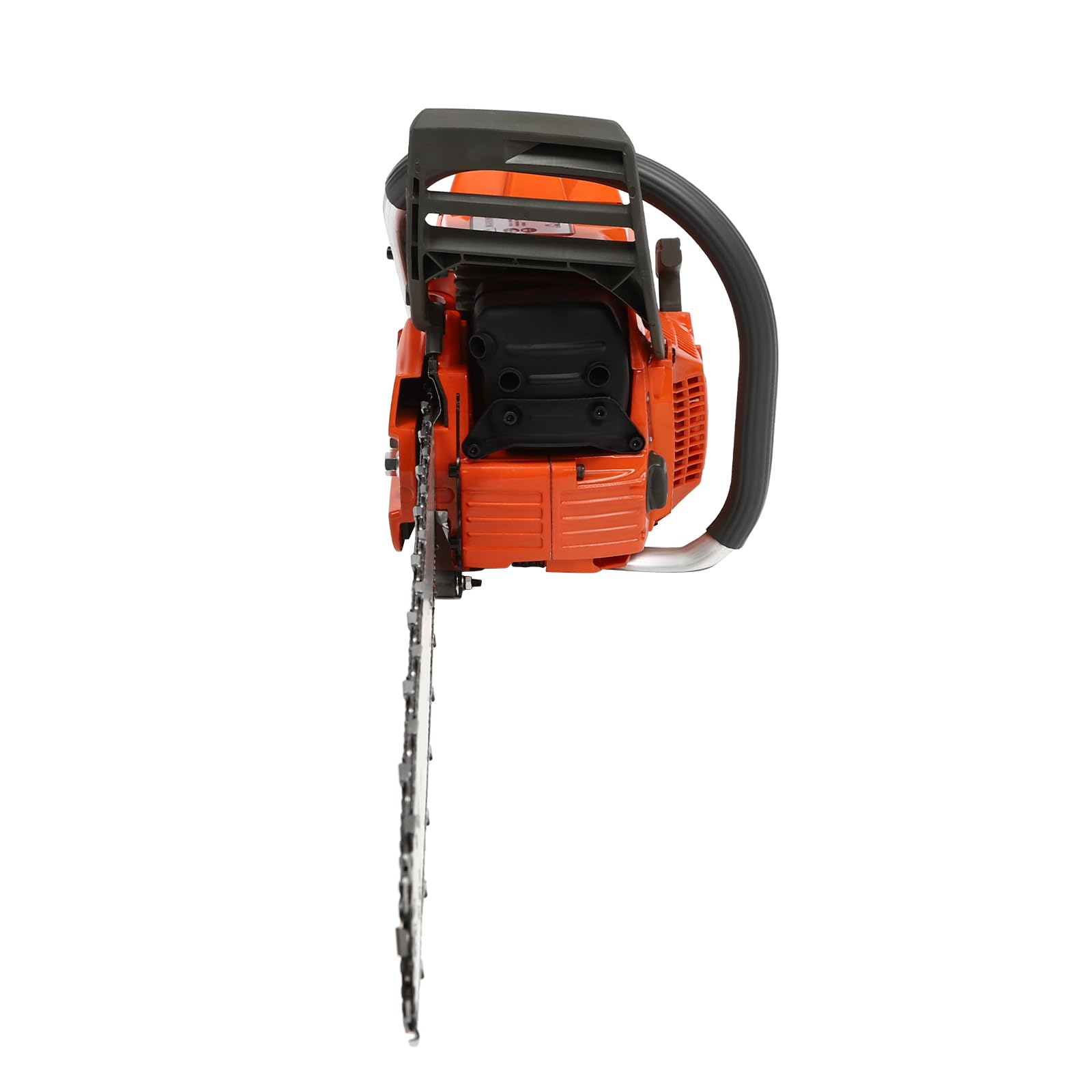 Motosierra de gasolina de 61 cm, 2 tiempos, 65 ccm con depósito de 0,77 l/26 oz, 12000 rpm, motosierra inalámbrica de gasolina, portátil, accionada por gas, enfriada por aire, para jardines, parques