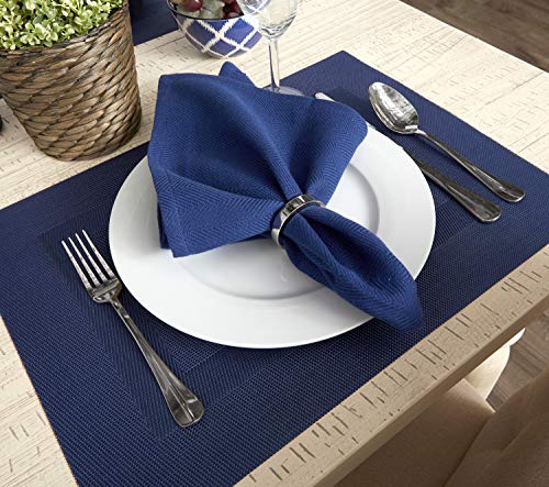 55% Off DII PVC Woven Placemat Set (6-Piece, Nautical Blue)