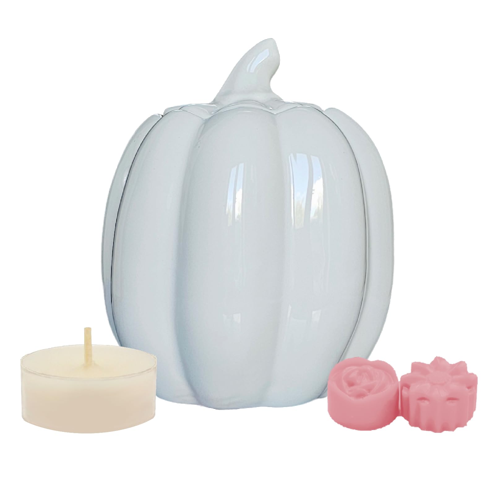 Grey Pumpkin (A) Ceramic Oil Burner — image 1