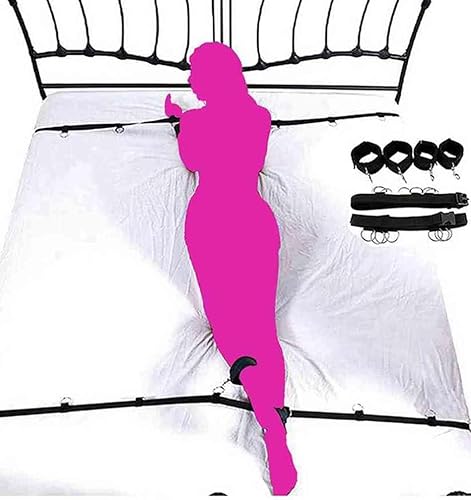 Miniatura 3 de Fijación sexual para parejas, sujeción de cama para cama tamaño Queen, correas de cama para adultos, juego de colchón King, amarre sexual, adultos y