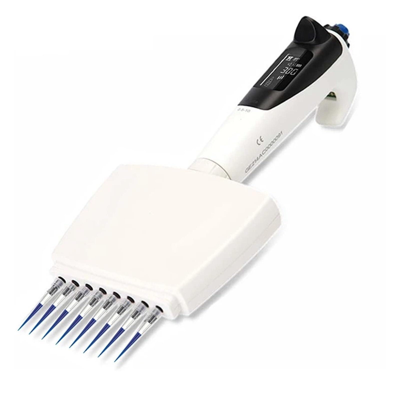 Pipette, Multifunktionale elektrische Achtkanal-Pipette Labordispenser Pipette 0,5-10ul/10-100ul/30-300ul(30-300ul)