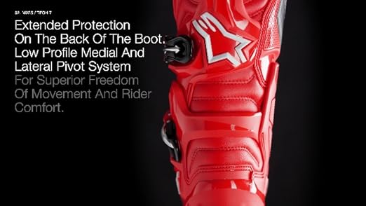 Amazon.com: Alpinestars Tech 7S Boots Red (Size 6) (2015017-30-6