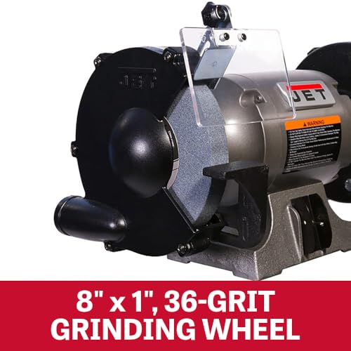 JET 8-Inch 1HP Bench Grinder