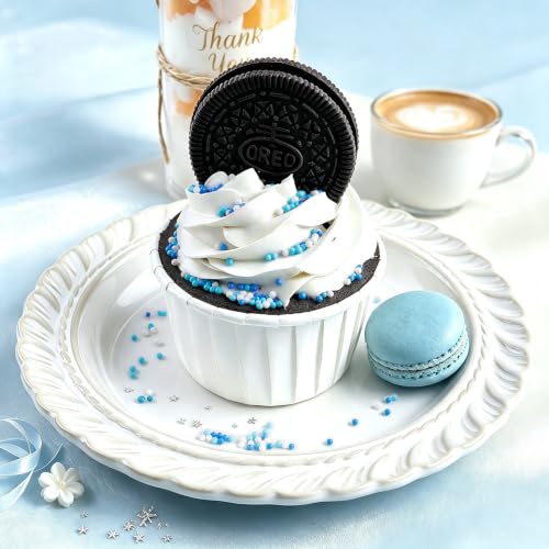 Image of Blue Sprinkles, 11.3oz Edible Pearls Nonpareils Jimmies Sugar Sprinkles