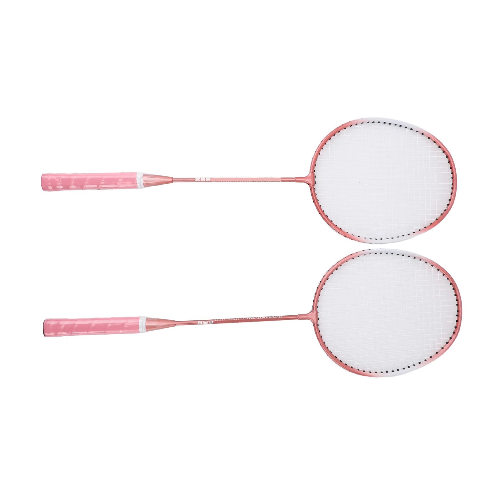 Set da Badminton Racchette Premium in Lega di Ferro con 3 Volani per il Divertimento in Famiglia di Tutte le età (PINK)