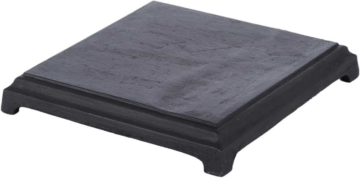 B&P Lamp® Square Cast Iron Lamp Base 6 3/4" X 6 3/4" Bottom, 6" X 6" Top