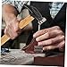 Veemoon Shoe Repairing Hammer Wooden Handle Sturdy DIY Leather Tack Hammer for Shoe Making Small Portable Multi-Use Tool for Repairing