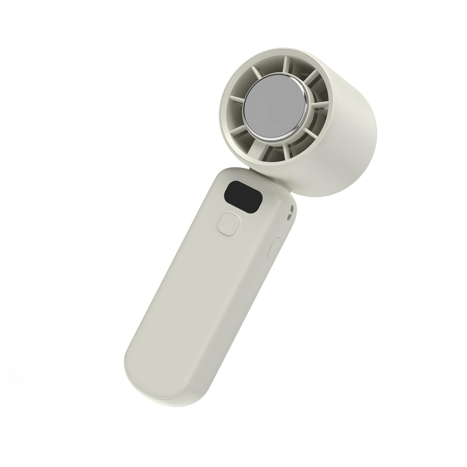 Zxfdsfdbnm Multifunctional Folding Handheld Desk Fan 2000mAh Rechargeable 5 Speed Quiet Cooling Fan Suitable for Hot Weather Portable Cooling