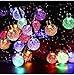 Guirlande lumineuse solaire d'extérieur 50 LED 7m 8 modes solaires, étanche, pour extérieur/intérieur, éclairage pour jardin, arbres, terrasse, Noël, mariages, fêtes[Classe énergétique A+++] (Couleur)