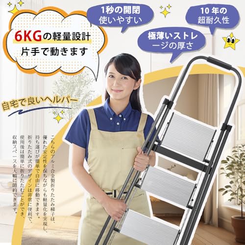 REENEW 脚立 アルミ 踏み台 ZDT-CT-6H の商品画像 2
