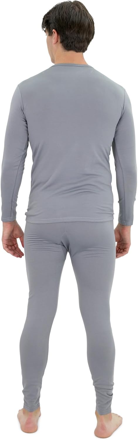 Mossy Oak Mens Thermal Underwear Set, Fleece Lined Long Johns Shirt and Pants, Cold Weather Base Layer Hunting Gear - Image 2