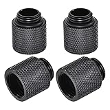 uxcell Male to Female Extender Fitting G1/4 x 15mm for PC Water Cooling System Black 4pcs