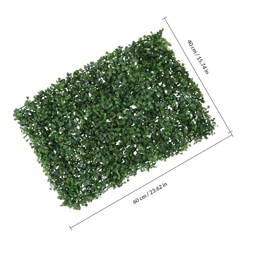 Césped artificial 60x40cm Beatifufu de material LDPE para decoración de pared en terrazas 3