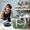 APOFFICE Pottery Tools Bag with Pockets for Clay Sculpting Tools, Ceramic Tools– Art Supply Organizer for Polymer Clay Tools, Craft Tote, Yarn & Crochet Storage, Washable Canvas Artist Bag Gift #4