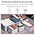 Criusia Foldable Underwear Drawer Organizer, Closet Dividers, Storage Box for Clothes, Socks (6 Bins, Gray)