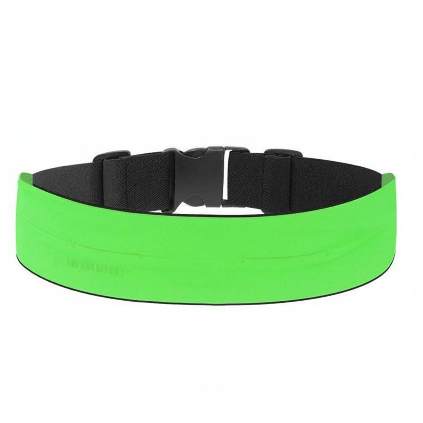 Quick-Drying Slim Running Waist Pack Lightweight Adjustable Fitness Belt Bag Breathable Sports Phone Holder Belt High Capacity for Runners, Cyclists, Women, Outdoor, Gym, Fluorescent Green-image-30