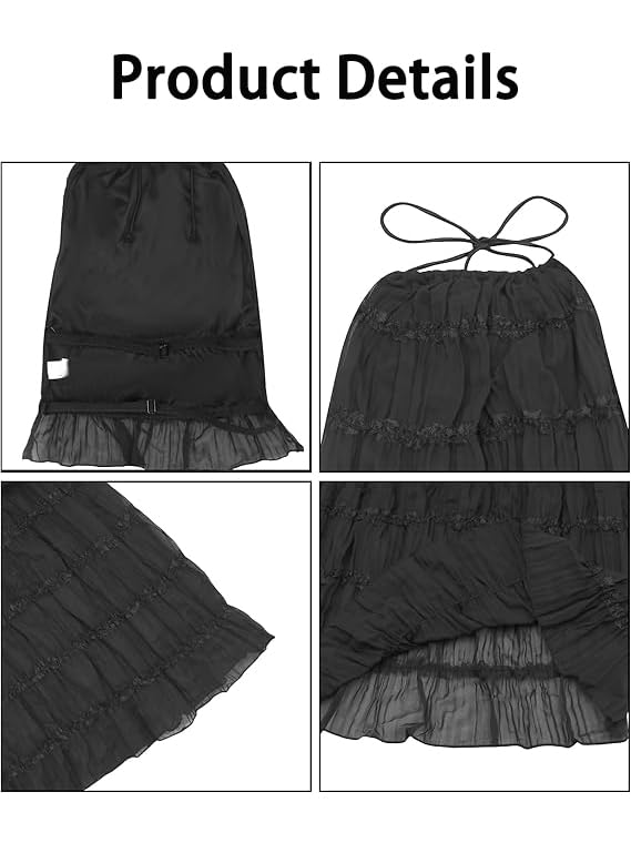 Two Piece Maxi Skirt Sets for Women Summer Beach Sleeveless Cropped Ruffle Long Skirt Matching Set Boho 2 Piece Outfits4