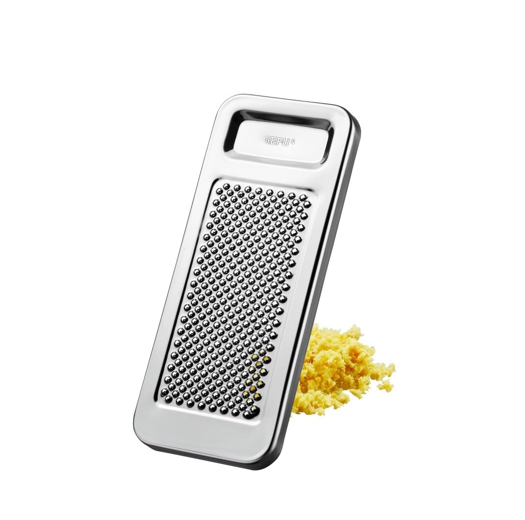 Gefu Lemon and Spice Grater Raspy 11x5cm of Stainless Steel, Silver, 11 x 5 x 2 cm